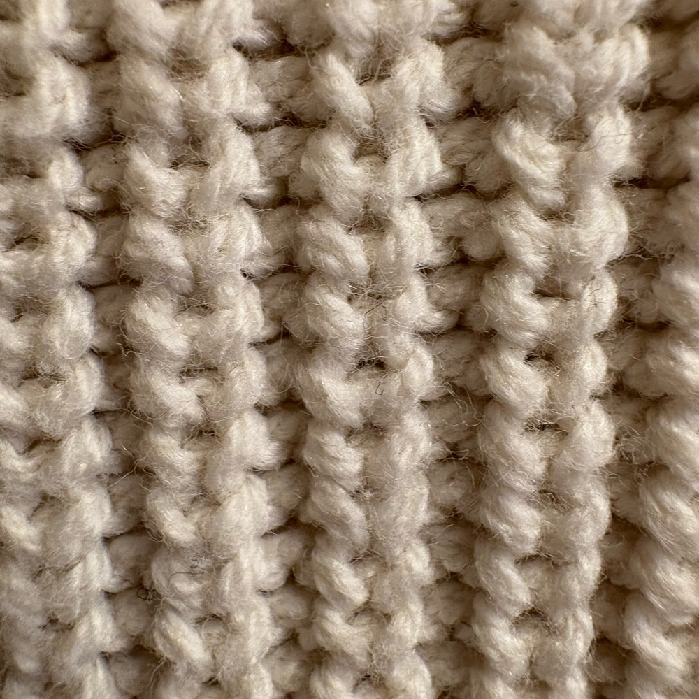 Who What Wear Cream Buttoned Cardigan Crochet Scalloped Collar Women’s Small - Picture 11 of 11